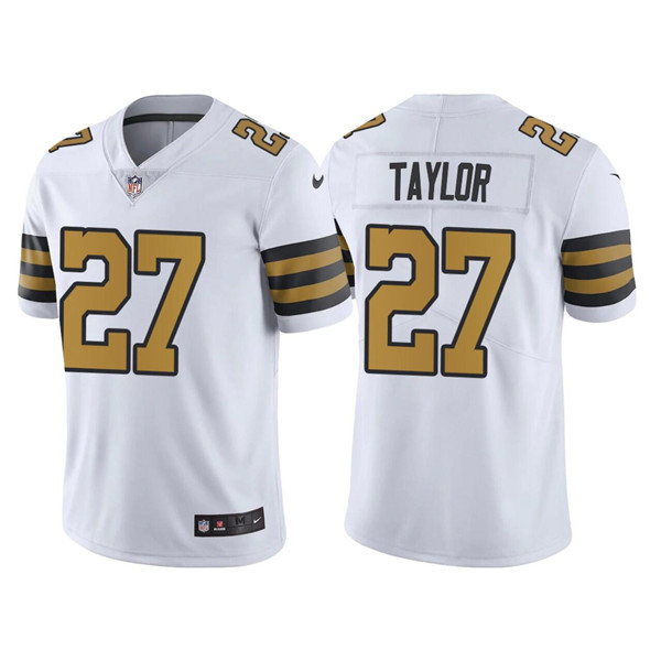 Men's New Orleans Saints #27 Alontae Taylor White Color Rush Limited Stitched Jersey